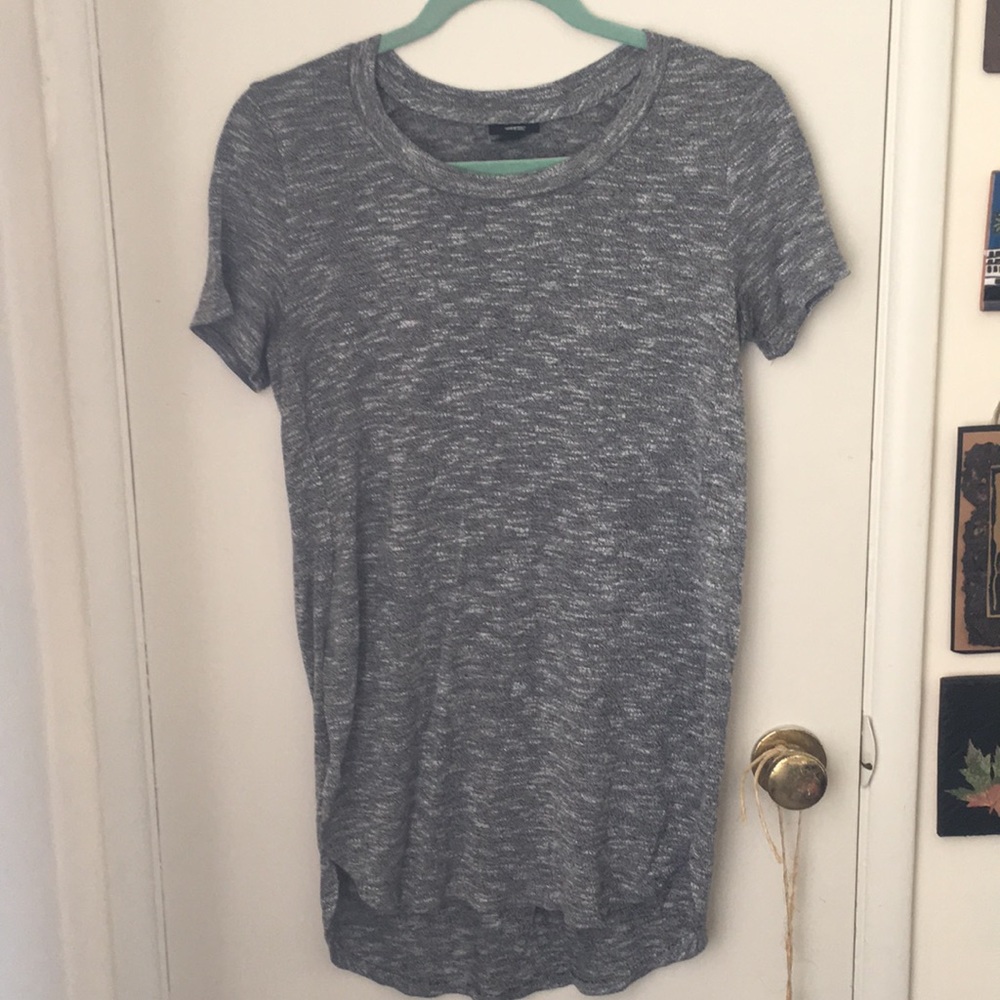 Gray tunic top